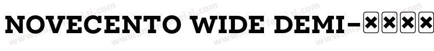 novecento wide demi字体转换